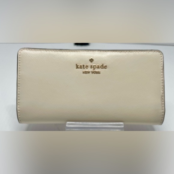 kate spade Handbags - Kate Spade New York Madison Lg Slim Bifold Wallet Meringue,Saffiano Leather NWT
